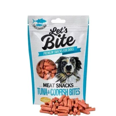 Brit Let’s Bite Meat Snacks Tuna & Codfish Bites 80g