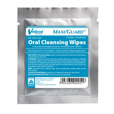 VETFOOD Maxi/Guard Oral Cleansing Wipes 10szt