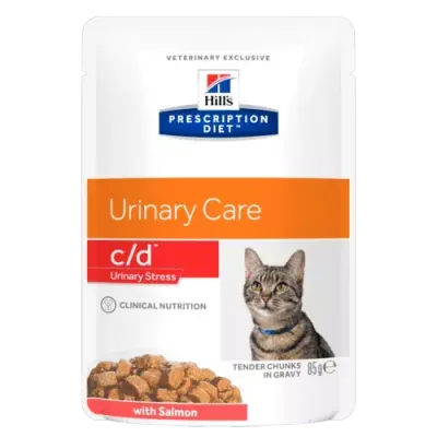 Hill's Prescription Diet c/d Urinary Stress Feline Salmon 85g