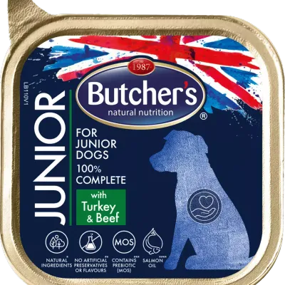 Butcher's Functional Dog Junior Z Indykiem I Wołowiną Pasztet 150g