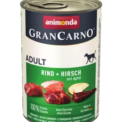 Animonda GranCarno Adult Dog Jeleń + Jabłko 400g