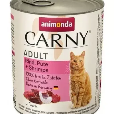 Animonda Cat Carny Adult Wołowina, Indyk I Krewetki 800g