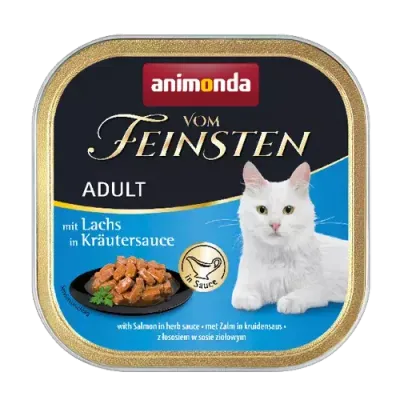 Animonda Cat Vom Feinsten Adult Łosoś W Sosie Ziołowym 100g