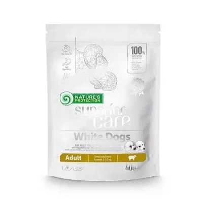 Nature's Protection Superior Care White Dogs Adult Small Breed With Lamb 400g