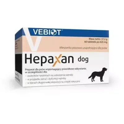 Nutrifarm Sp. Z O.o. Vebiot Hepaxan Dog 60 Tabletek