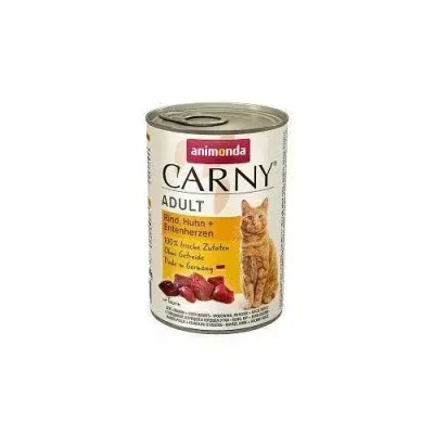 Animonda Cat Carny Adult Wołowina, Kurczak + Kacze Serca 400g