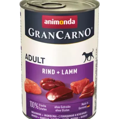 Animonda Grancarno Adult Dog Wołowina + Jagnięcina 400g