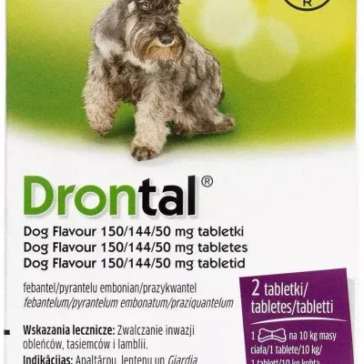 Bayer Drontal Flavour Tabletki Na Robaki I Pasożyty Dla Psów 2szt