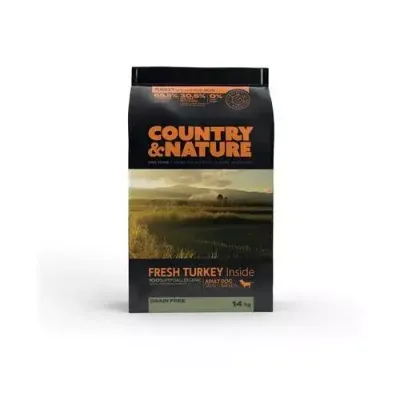 COUNTRY&NATURE Turkey With Vegetables Recipe Adult Dog Small Breeds 14kg