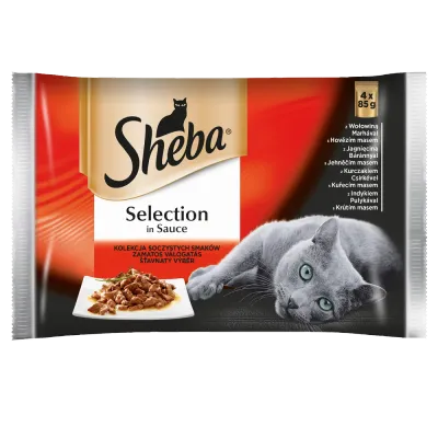 Sheba Saszetka Selection In Sauce Soczyste Smaki 4x85g