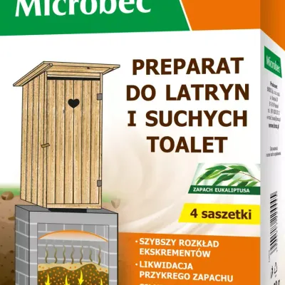 Bros Microbec Ultra Preparat Do Latryn I Suchych Toalet 4x30g