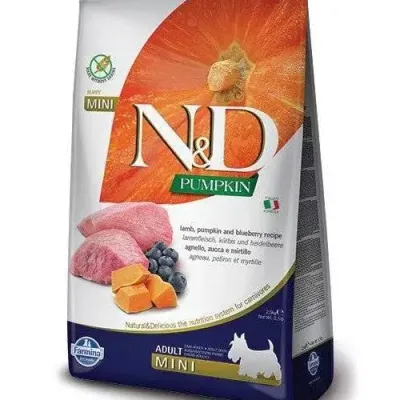 Farmina N&D Pumpkin Grain Free Canine Adult Mini Lamb&Blueberry 2,5kg