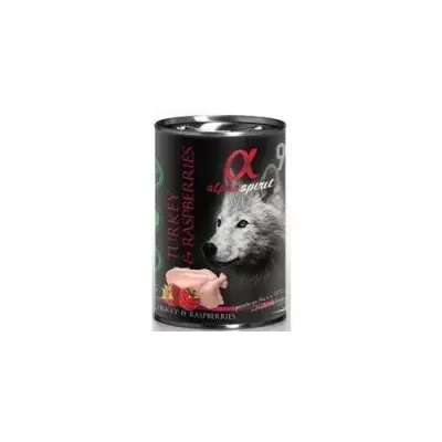 Alpha Spirit Indyk Z Malinami 400g