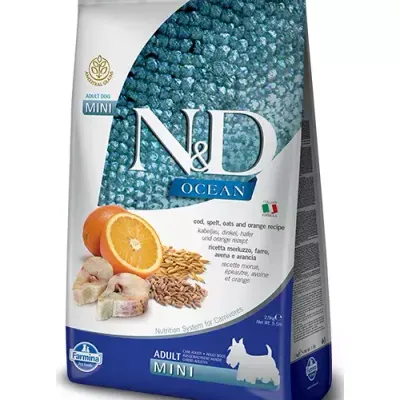 Farmina N&D Ocean Canine Adult Mini Cod Spelt Oats&Orange 800g