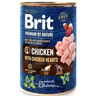 Brit Premium By Nature Chicken With Chicken Hearts 400g