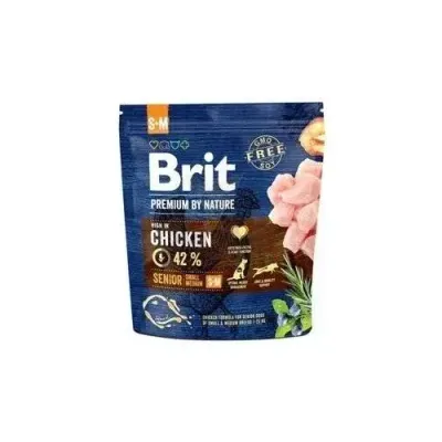 Brit Premium By Nature Senior S+M Z Kurczakiem 1kg