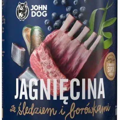 John Dog Berry Junior Jagnięcina Ze Śledziem I Borówkami 800g