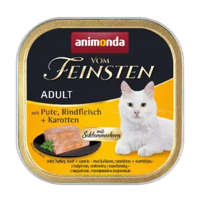 Animonda Cat Vom Feinsten Adult Indyk, Wołowina I Marchewka 100g