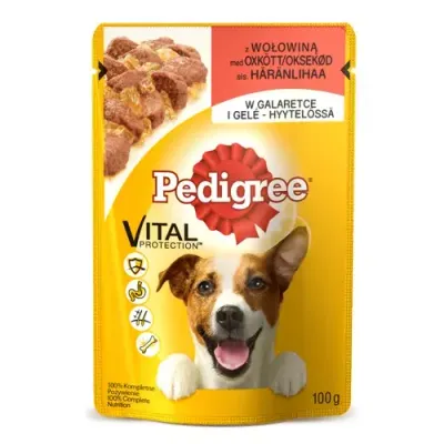 Pedigree Mokra Karma Dla Dorosłych Psów Z Wołowiną Galaretce 100g