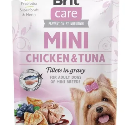 Brit Care Mini Pouch Filety W Sosie Z Kurczakiem I Tuńczykiem 85g