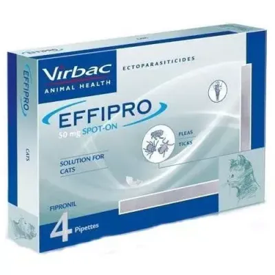 Virbac Effipro Spot-On Dla Kotów 4x0,5ml