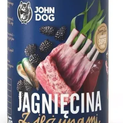 John Dog Berry Line Adult Jagnięcina Z Jeżynami 400g