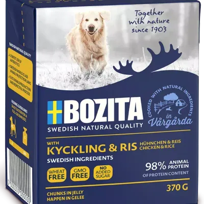 BOZITA Dog Kurczak I Ryż W Galarecie 370g