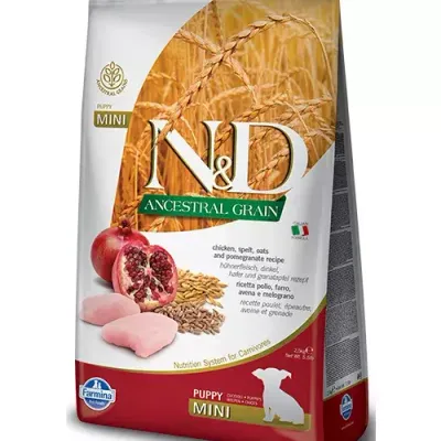 Farmina N&D Ancestral Grain Canine Puppy Mini Chicken&Pomegranate 2,5kg