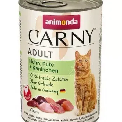 Animonda Cat Carny Adult Kurczak, Indyk I Królik 400g