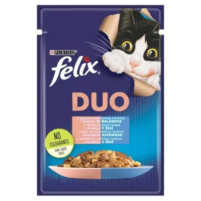 Felix Duo Łosoś I Sardynka W Galaretce 100g