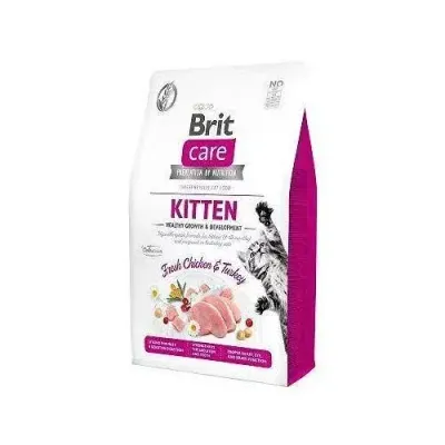 Brit Care Cat Grain-Free Kitten Healthy Growth & Development Z Kurczakiem I Indykiem 2kg