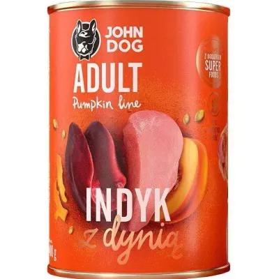 John Dog Pumpkin Line Adult Indyk Z Dynią 400g