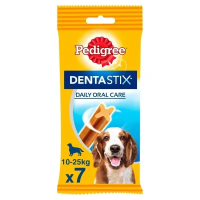 Pedigree DentaStix Przysmak Dentystyczny Dla Psów Od 4 Miesiąca I Wadze 10-25kg 180g