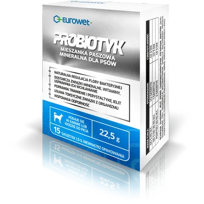 Eurowet Probiotyk W Saszetkach Dla Psów 15x1,5g