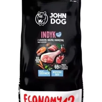 John Dog Karma Sucha Indyk Z Łososiem, Kaczką I Jagnięciną 12kg