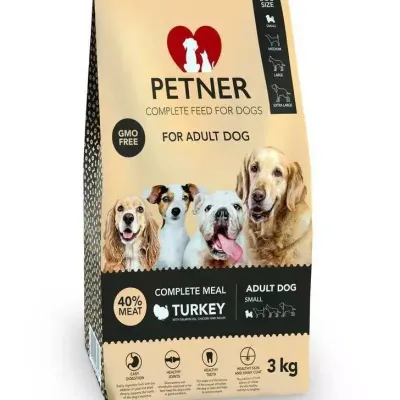 PETNER Adult Dog Small Breeds Z Indykiem 3kg