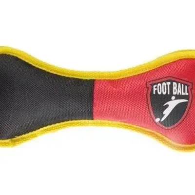 Flamingo Pet Products Zabawka Soccer Bone Czerwona 25cm