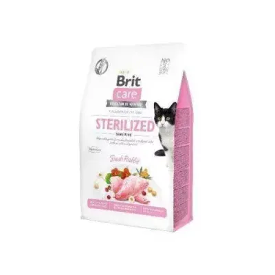 Brit Care Cat Grain-Free Sterilized Sensitive Z Królikiem 7kg