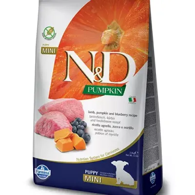 Farmina N&D Pumpkin Grain Free Canine Puppy Mini Lamb&Blueberry 2,5kg