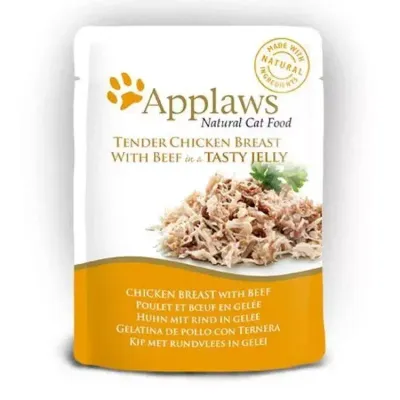 APPLAWS Chicken With Beef In Jelly Pouch 70g