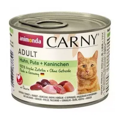 Animonda Cat Carny Adult Kurczak, Indyk I Królik 200g