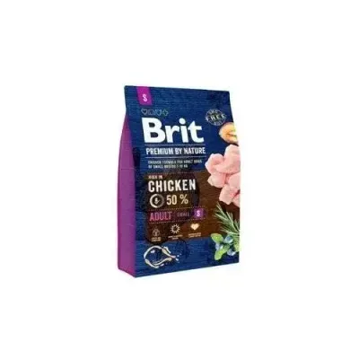 Brit Premium By Nature Adult S Z Kurczakiem 3kg