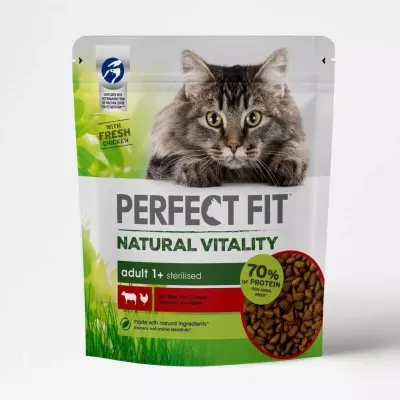 PERFECT FIT Natural Vitality Adult 1+ Z Wołowiną I Kurczakiem 650g