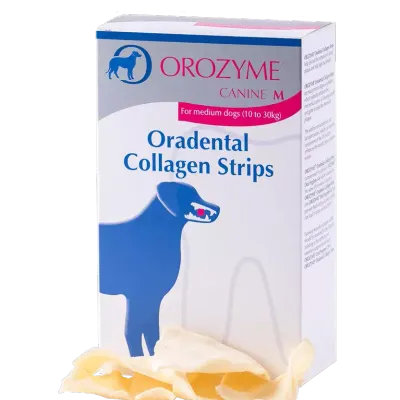 Orozyme Oradental Collagen Strips Kolagenowe Płatki Czyszczące Dla Psa M 141g