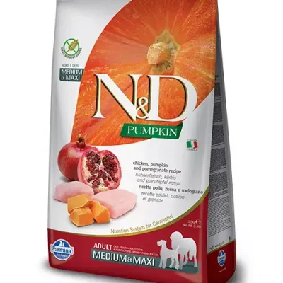 Farmina N&D Pumpkin Grain Free Canine Adult Medium&Maxi Chicken&Pomegranate 2,5kg