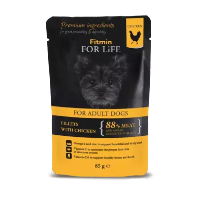 Fitmin Dog For Life Adult Chicken With Ham In Jelly 85g