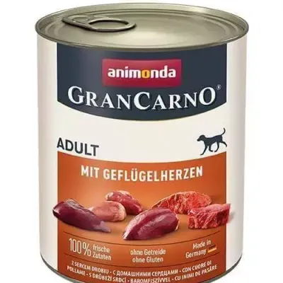 Animonda GranCarno Adult Dog Serca Drobiowe 800g