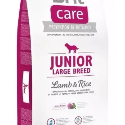 Brit Care Junior Large Breed Jagnięcina Z Ryżem 12kg