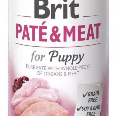 Brit Pate & Meat Puppy Kurczak Z Indykiem 400g