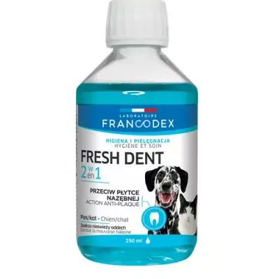 Zolux Francodex Fresh Dent Płyn Do Higieny Jamy Ustnej Dla Psów I Kotów 250ml